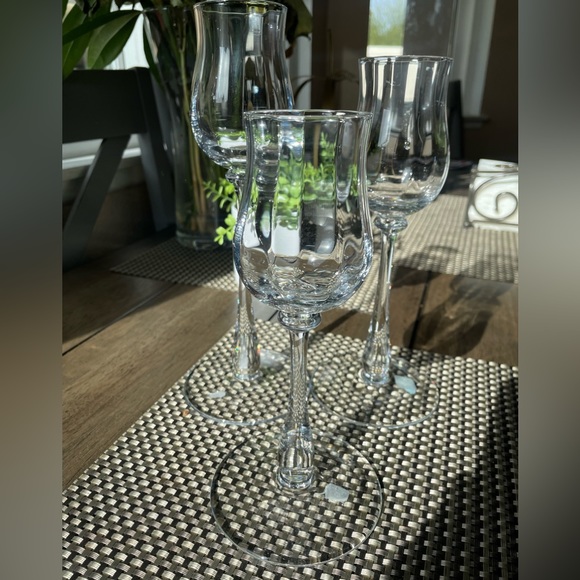 Party Lite, 3-Piece Votive Holders, Faux Champagne 🥂 Flutes, Glass, 8,9,10 Inch - Picture 5 of 7